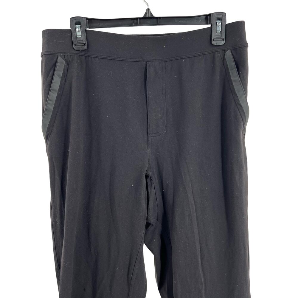 Lululemon Mens Pant Large Black Straight‎ Leg Casual Workout - Picture 2 of 6